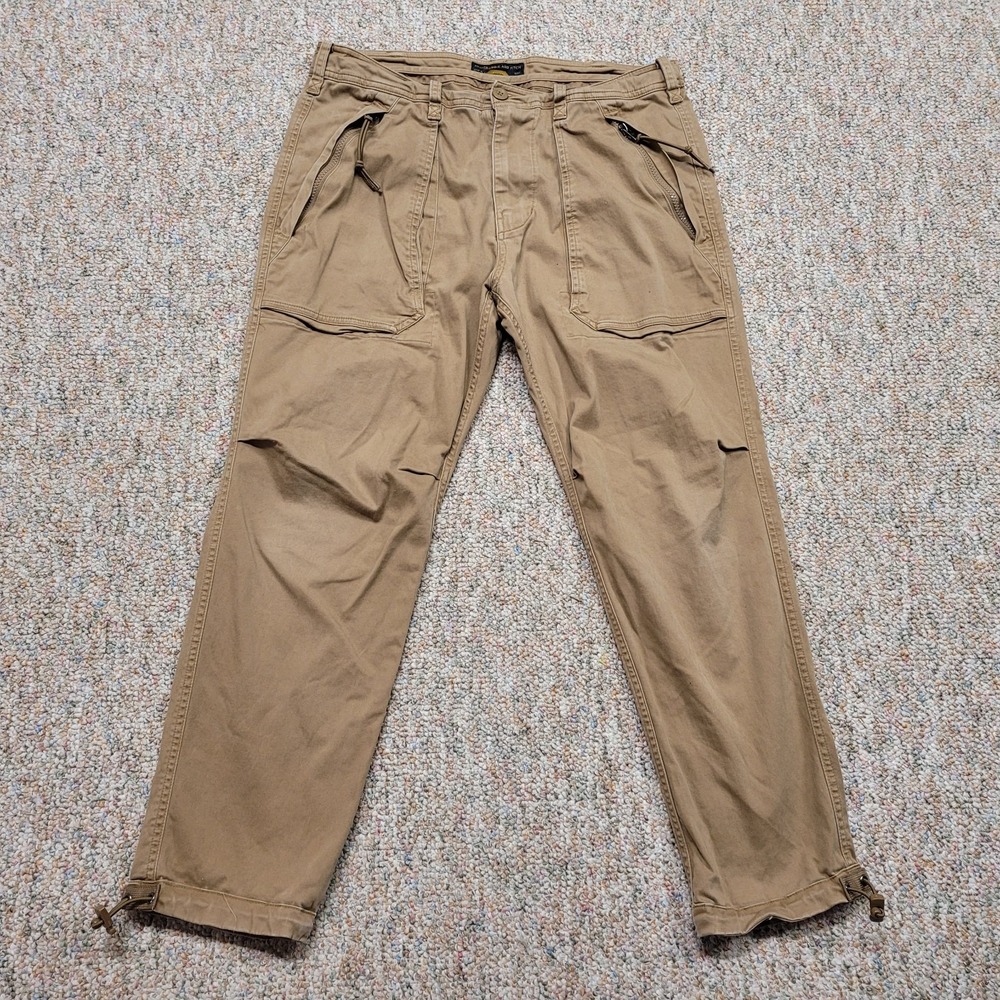 Abercrombie & Fitch Pants Mens 31x30 Brown Slim Straight Cargo Paratrooper‎ Gorp